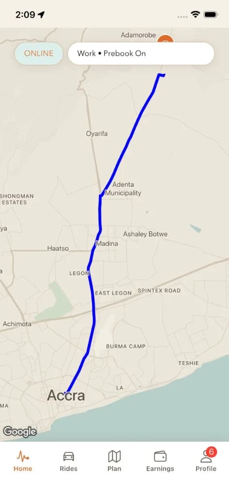 Leet app — map and route view on iPhone